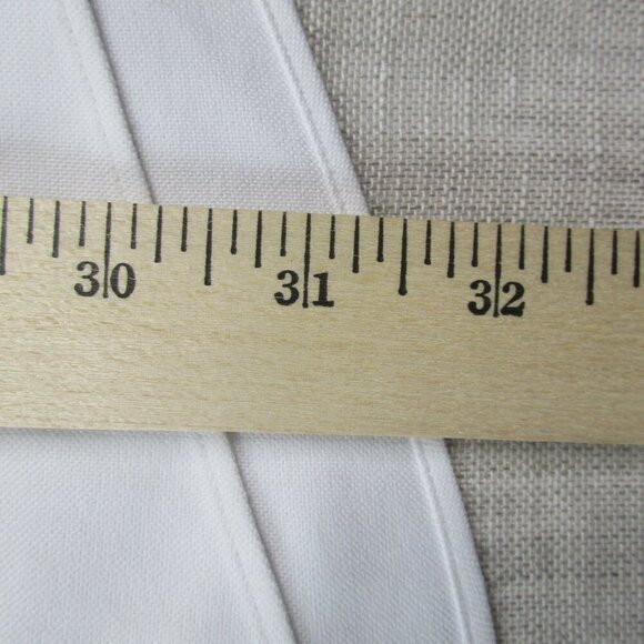 L.L. Bean Dress Shirt Mens 16 White Traditional Fit Collared Button Down 209410 - Picture 6 of 10